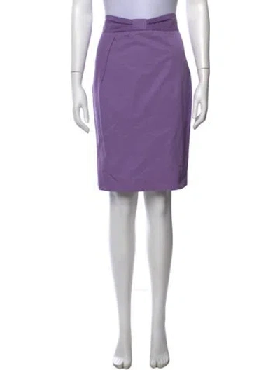 Pre-owned Red Valentino Bow Accents Knee-length Skirt In Purple