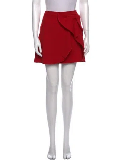 Pre-owned Red Valentino Bow Accents Mini Skirt W/ Tags In Red