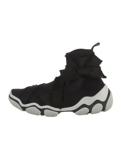 Pre-owned Red Valentino Bow Accents Sneakers In Black