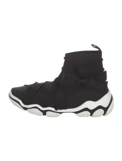 Pre-owned Red Valentino Bow Accents Sneakers In Black