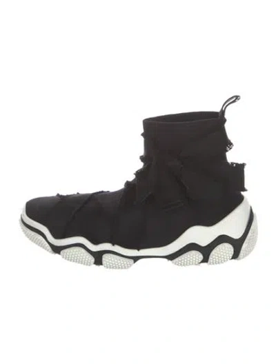 Pre-owned Red Valentino Bow Accents Sneakers In Black