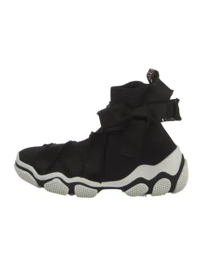 Pre-owned Red Valentino Bow Accents Sneakers In Black