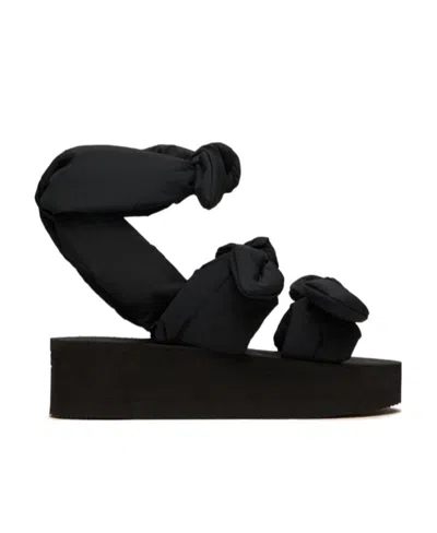 Red Valentino Bow Detail High-heeled Sandals In Black