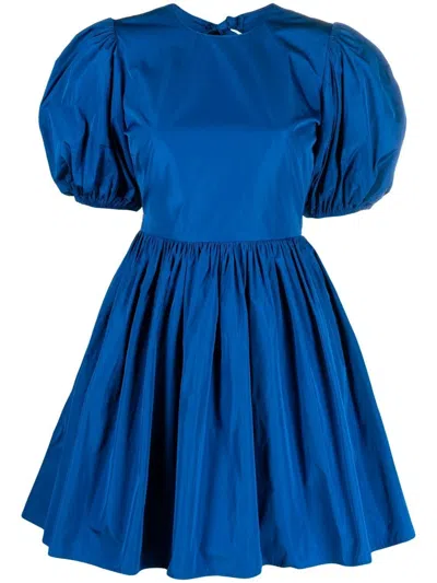 Red Valentino Bow-embellished Minidress In Blau