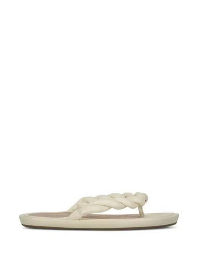 Red Valentino Braided Leather Sandals In Multi
