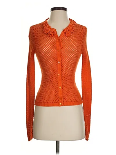 Pre-owned Red Valentino Cardigan Sweater In Orange