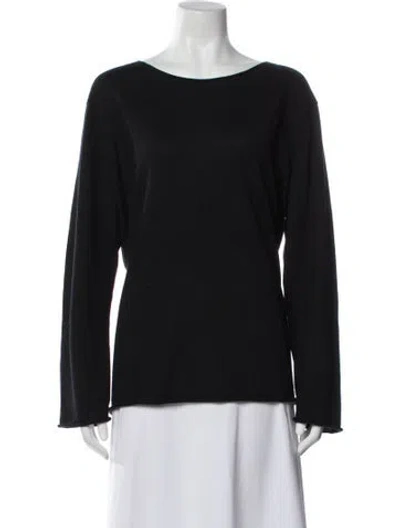 Pre-owned Red Valentino Cashmere Bateau Neckline Sweater In Gray