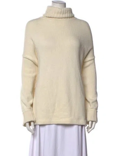 Pre-owned Red Valentino Cashmere Turtleneck Sweater In Neutral