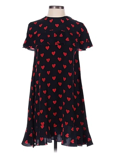 Pre-owned Red Valentino Casual Dress In Black