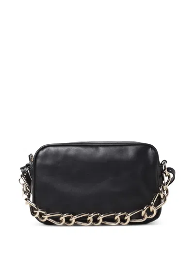 Red Valentino Chain Cross Body Bag In Black