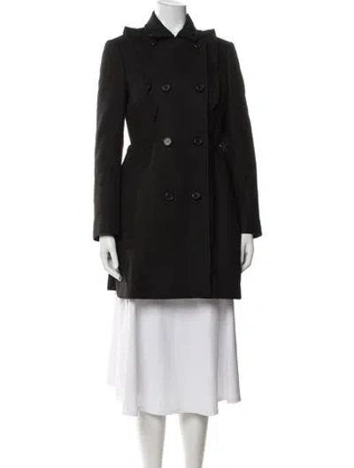 Pre-owned Red Valentino Coat In Black