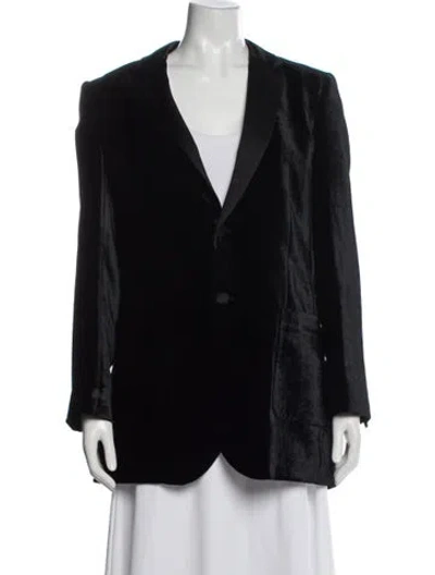 Pre-owned Red Valentino Coat In Black