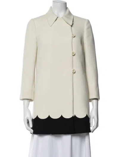 Pre-owned Red Valentino Coat In Black/neutrals