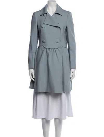 Pre-owned Red Valentino Coat In Blue