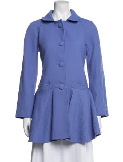 Pre-owned Red Valentino Coat In Purple