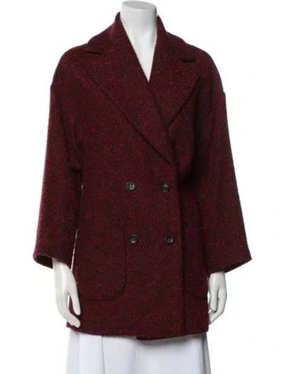 Pre-owned Red Valentino Coat In Red