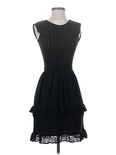 Pre-owned Red Valentino Cocktail Dress In Black
