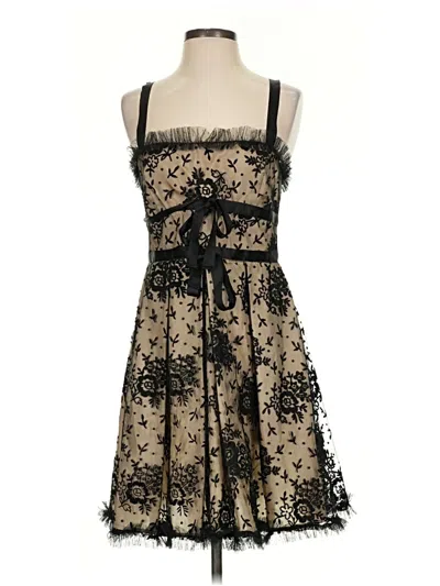 Pre-owned Red Valentino Cocktail Dress In Black