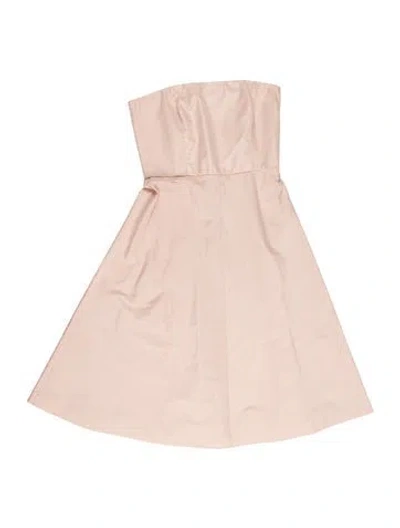Pre-owned Red Valentino Crew Neck Knee-length Dress In Pink