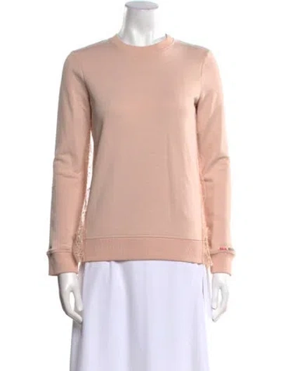 Pre-owned Red Valentino Crew Neck Long Sleeve Sweatshirt W/ Tags In Pink
