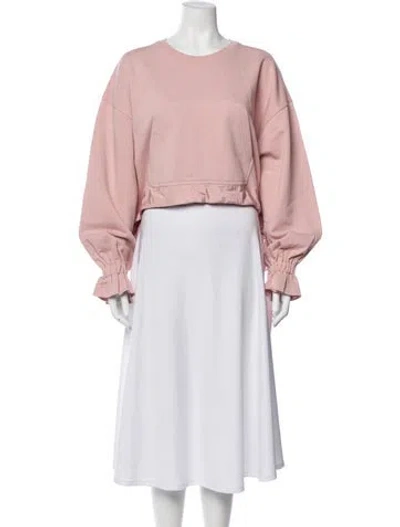 Pre-owned Red Valentino Crew Neck Long Sleeve Sweatshirt W/ Tags In Purple