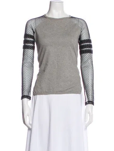 Pre-owned Red Valentino Crew Neck Long Sleeve Top In Multi