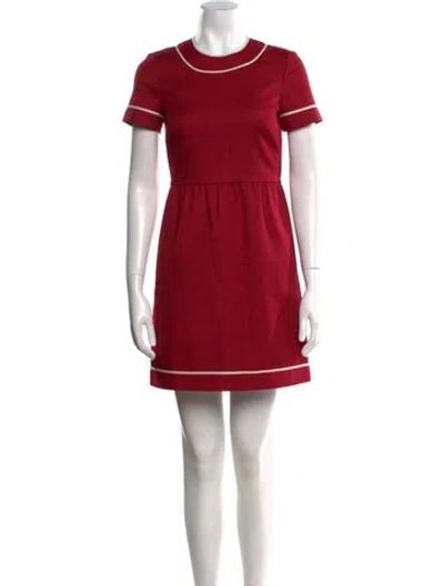 Pre-owned Red Valentino Crew Neck Mini Dress W/ Tags In Multi