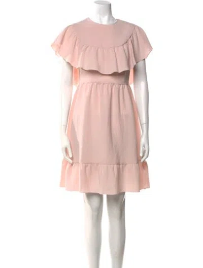 Pre-owned Red Valentino Crew Neck Mini Dress W/ Tags In Pink