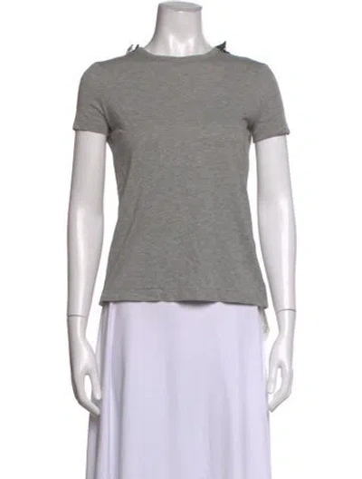 Pre-owned Red Valentino Crew Neck Short Sleeve T-shirt In Grey