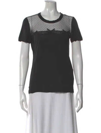 Pre-owned Red Valentino Crew Neck Short Sleeve T-shirt W/ Tags In Gray