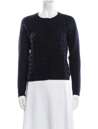Pre-owned Red Valentino Crew Neck Sweater In Black