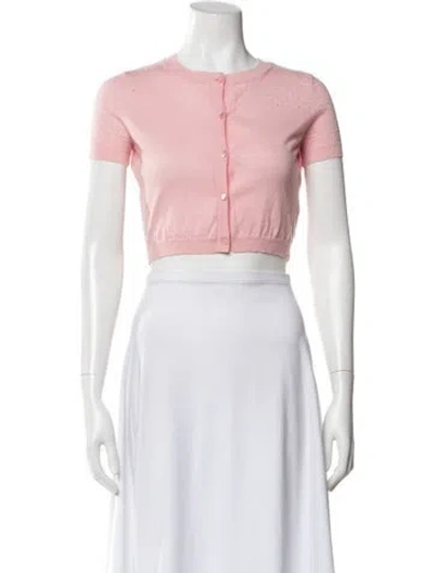 Pre-owned Red Valentino Crew Neck Sweater In Pink