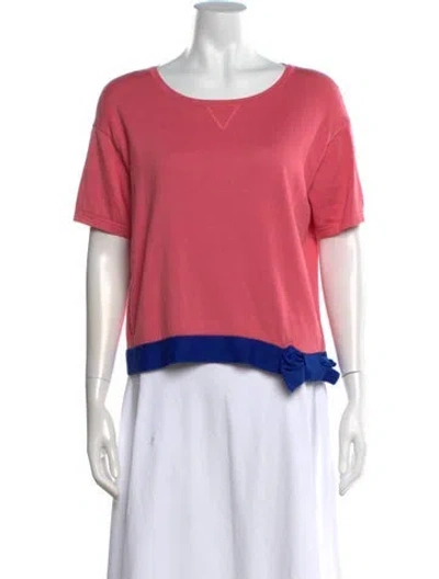 Pre-owned Red Valentino Crew Neck Sweater In Pink