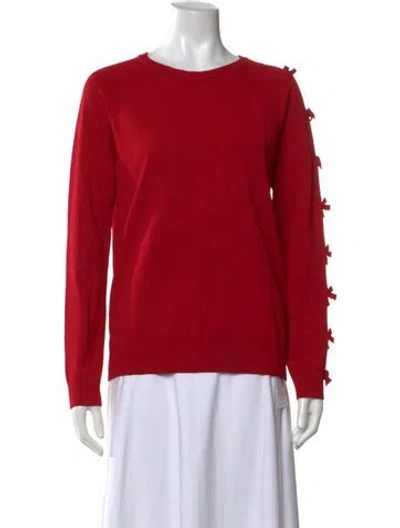 Pre-owned Red Valentino Crew Neck Sweater In Red