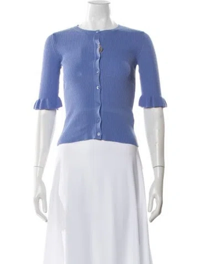 Pre-owned Red Valentino Crew Neck Sweater W/ Tags In Blue