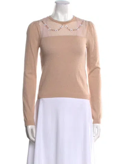 Pre-owned Red Valentino Crew Neck Sweater W/ Tags In Neutral