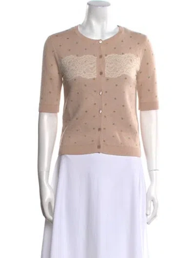 Pre-owned Red Valentino Crew Neck Sweater W/ Tags In Neutral