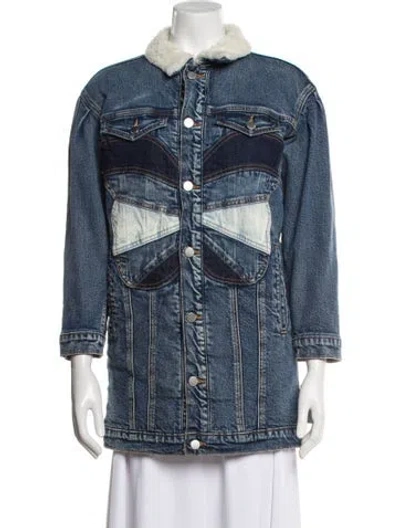 Pre-owned Red Valentino Denim Jacket In Blue