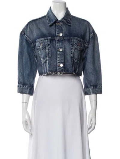 Pre-owned Red Valentino Denim Jacket In Blue