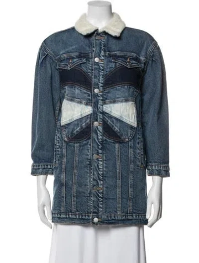 Pre-owned Red Valentino Denim Jacket In Blue