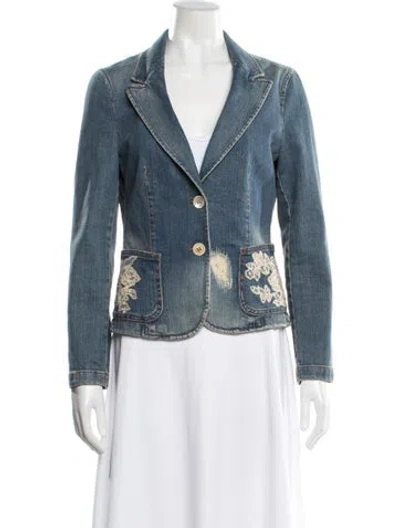 Pre-owned Red Valentino Denim Jacket In Blue