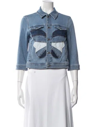 Pre-owned Red Valentino Denim Jacket In Blue