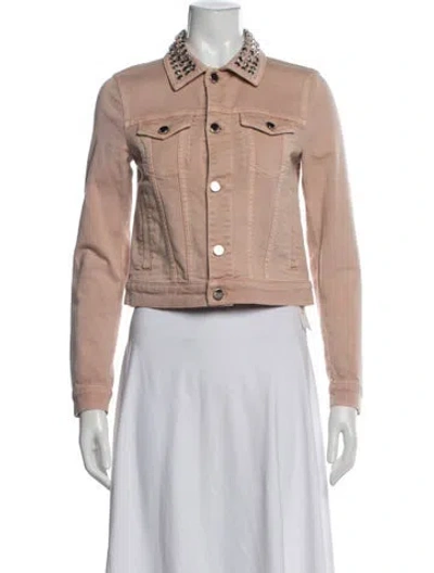 Pre-owned Red Valentino Denim Jacket W/ Tags In Pink