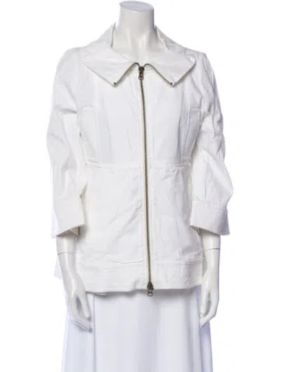 Pre-owned Red Valentino Denim Jacket In White