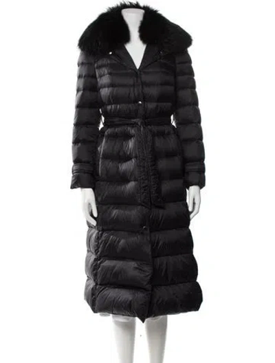 Pre-owned Red Valentino Down Coat In Black