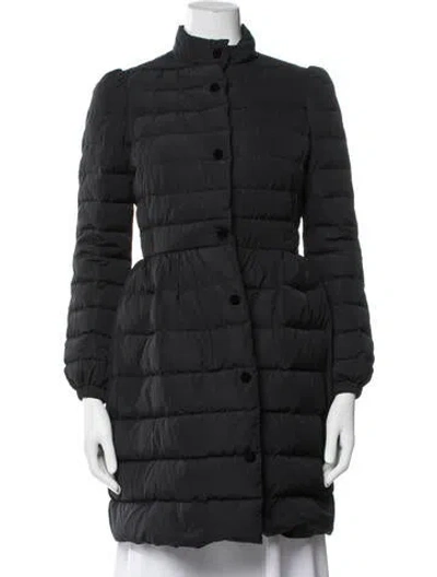 Pre-owned Red Valentino Down Coat In Black