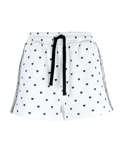 Red Valentino Drawstring Pocket Shorts In White