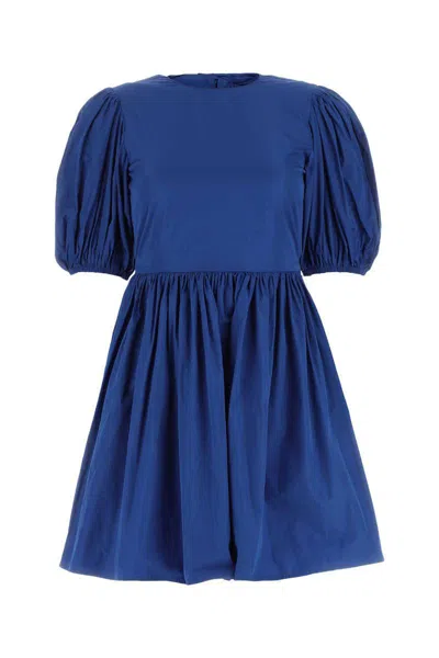 Red Valentino Blue Polyester Mini Dress