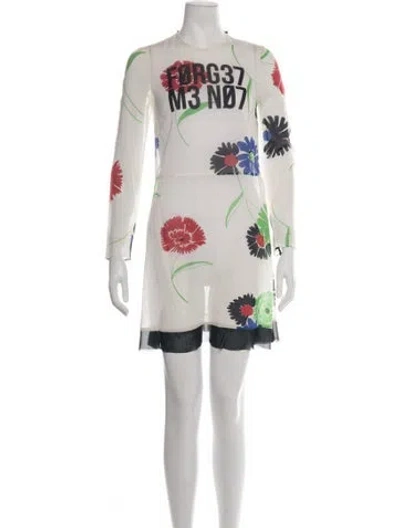 Pre-owned Red Valentino Dress W/ Tags In White