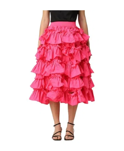 Red Valentino Elastic Skirt In Pink